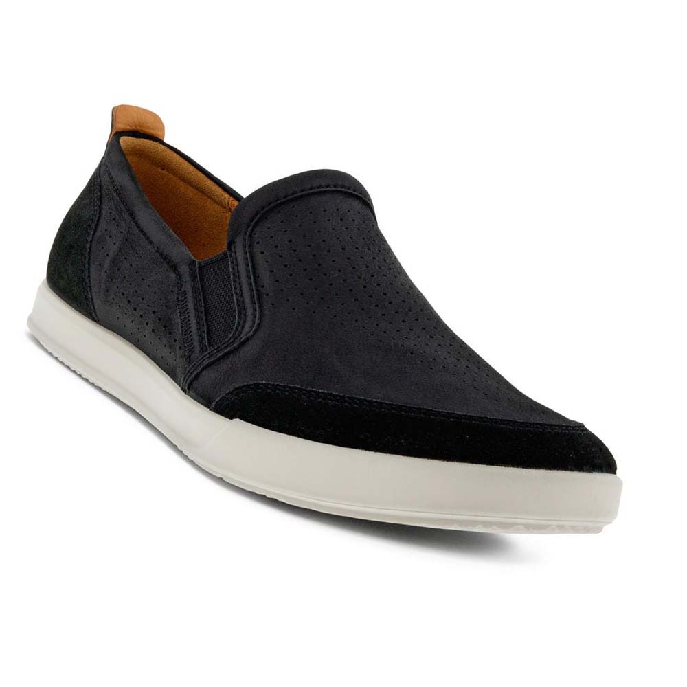 Pánské Boty Casual Ecco Collin 2.0 Retro Slip-on Černé | CZ 465HAP